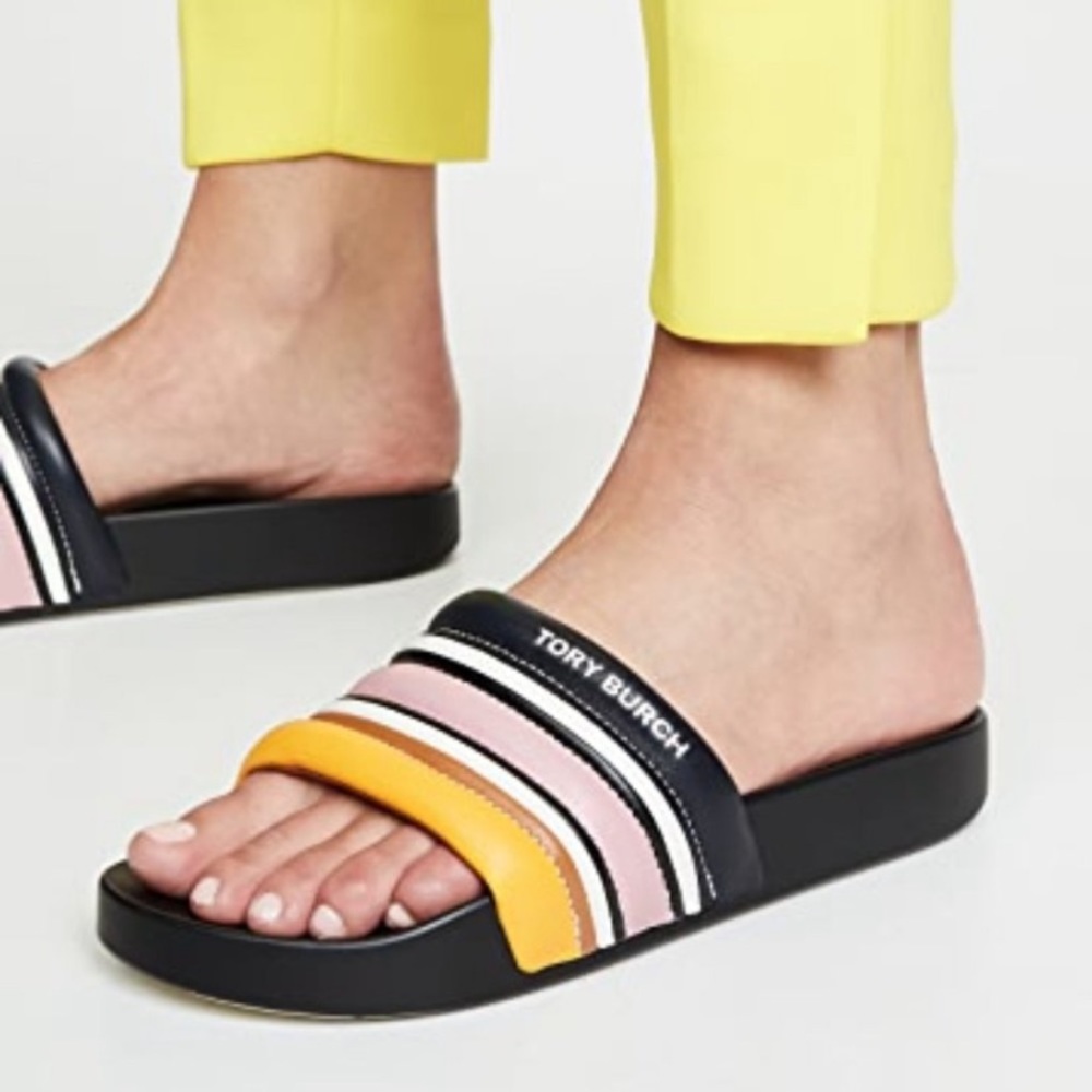 Tory Burch Multicolor Slide Sandals